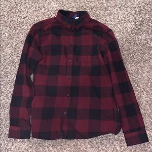 Men’s Small Dark Red Flannel